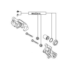 MAZDA 6 Repair Kit, Brake Caliper FEBEST 0575MZ6GJR image 3