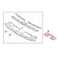 MAZDA CX-5 Radiator Grille Support Seal Plate TK4856381 image 3