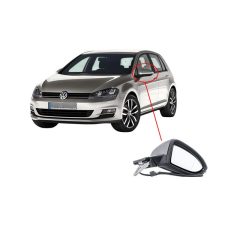 VW GOLF MK7 LH Side Mirror Glass 5G0857521