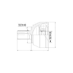 VOLVO Outer CV Joint Kit GSP 862045