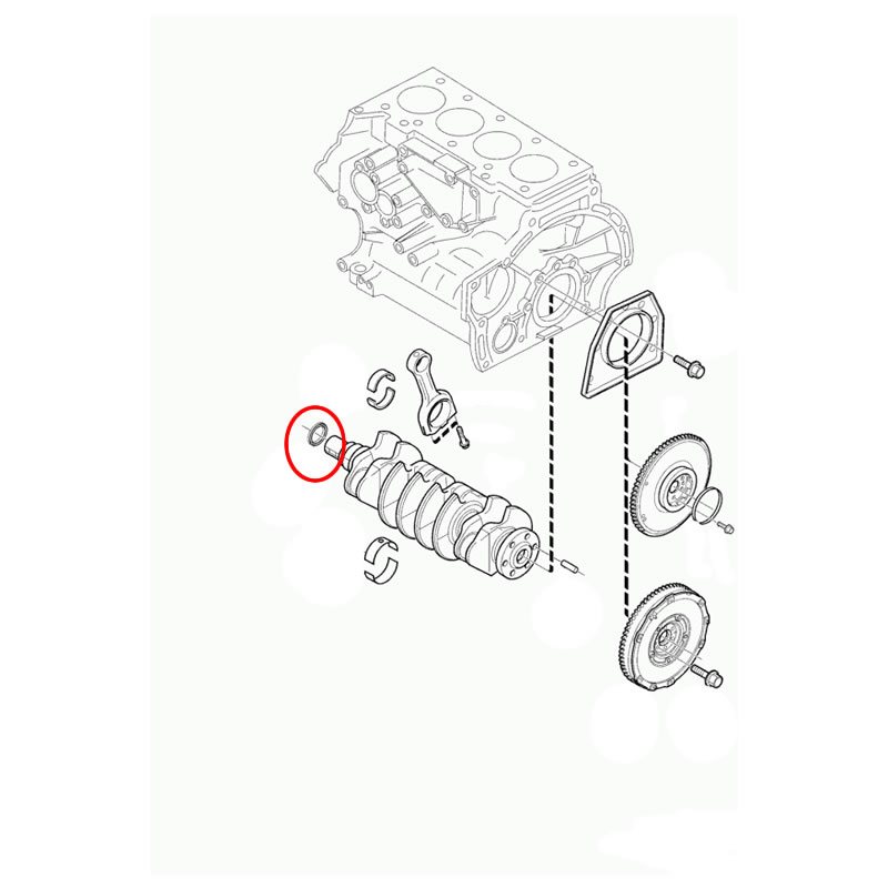 VOLVO / FORD Crankshaft Seal, Timing End ELRING  15510081B