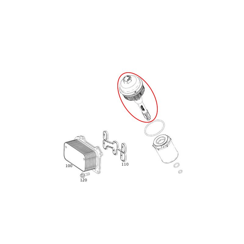 MERCEDES-BENZ Oil Filter Housing Cover A2701800438