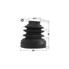 FORD / VOLVO Inner Cv Joint Boot Kit FEBEST 2115CA220RHT image 2