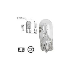 Indicator Bulb OSRAM ORIGINAL LINE 2825 12V 5W, W5W image 2