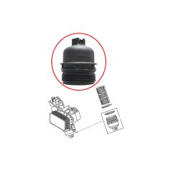 MERCEDES / NISSAN / RENAULT Oil filter Housing Cover 77014785371 image 2