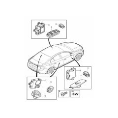 VOLVO Window Regulator Switch 31334345
