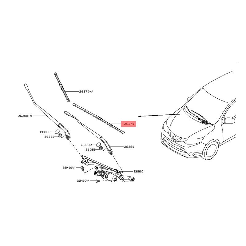 Windshield Flat Wiper Blade LYNXAUTO 650L