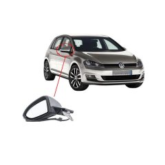 VW GOLF MK7 RH Side Mirror Glass 5G0857522 image 1