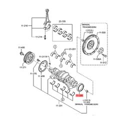 Crankshaft Seal MAZDA GENUINE  S55011312B image 2