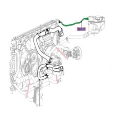 LAND ROVER RANGE ROVER Radiator Hose GENUINE  BJ328C012AC