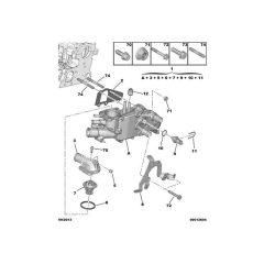 Engine Coolant Thermostat Housing 9804160380 image 2