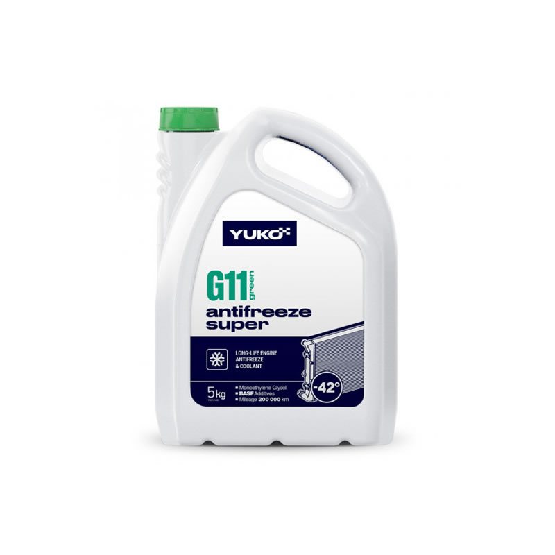 Long Life Super G11 green Coolant YUKO