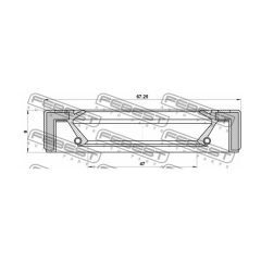 MAZDA Transfer Case Seal FEBEST 95GAY49670909C
