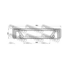 NISSAN Shaft Seal Manual Transmission FEBEST 95GBY42590808R