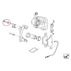 Brake Caliper Guide Pin Boot Kit FEBEST 2173-FOC