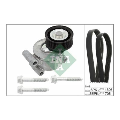 VOLVO V-Ribbed Belt Kit, INA SCHAEFFLER