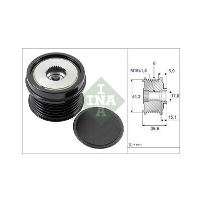 Alternator Freewheel Clutch INA 535025210
