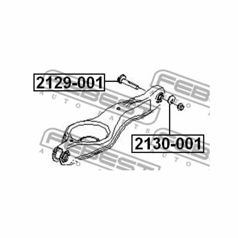 Camber Bolt Washer FEBEST 2130-001 - Image 2