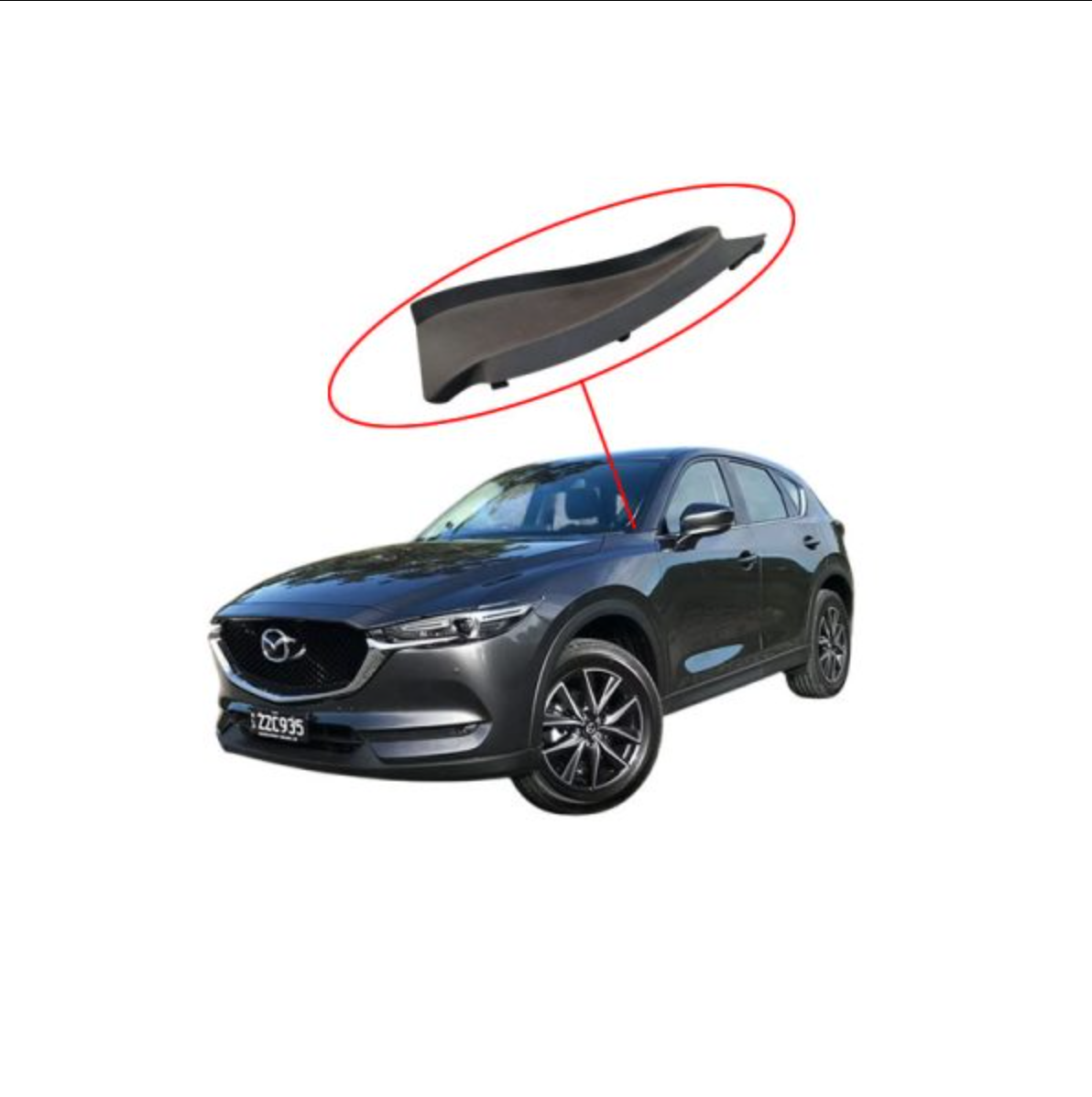 MAZDA CX-5 (KF) / CX-8 LH Hood Cowl End Cap KD5H51PC1