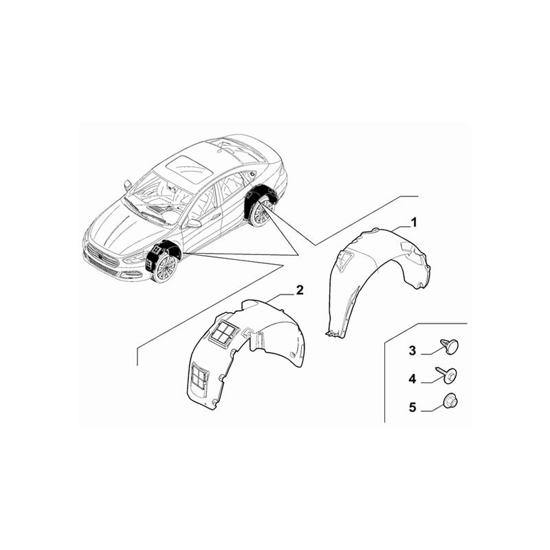 JEEP GRAND CHEROKEE Fender Push Pin 53105782