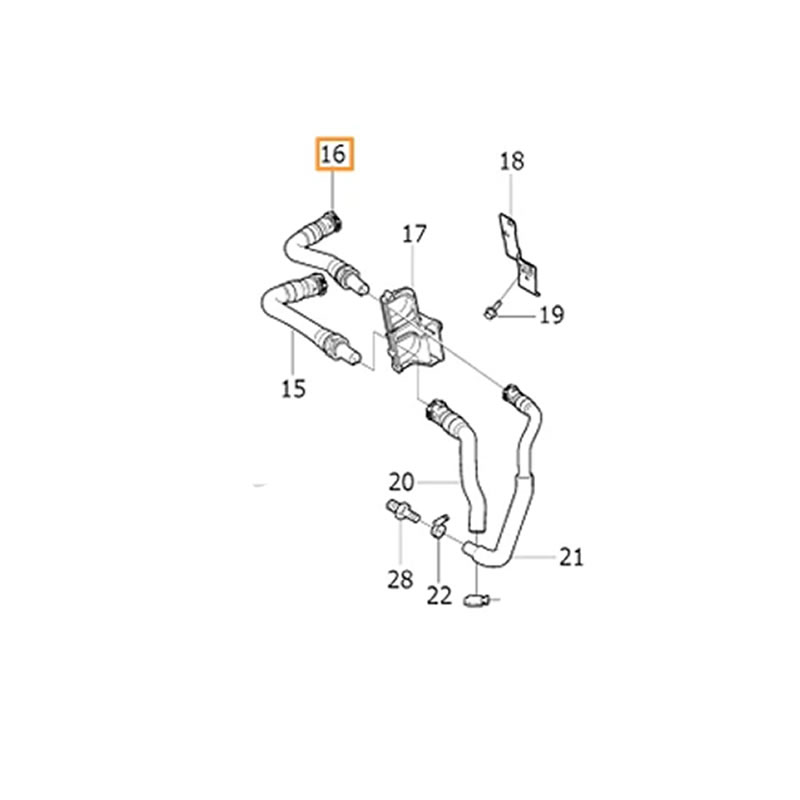 VOLVO V40 Hose Pipe 30636926 - Image 2